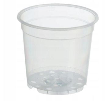 Prozoren plastični lonček za pridelavo 15 cm