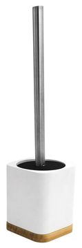 Ridder AMARA Samostoječa Toaletna Ščetka, Poliresin in Bambus, Bela