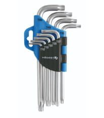 Hoegert Set ključev Torx, 9-delni, CrV, T10/T15/T20/T25/T27/T30/T40/T45/T50