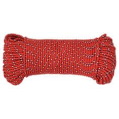 Vidaxl vidaXL Jadralna vrv, rdeča, 5 mm, 25 m, polipropilen