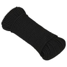 Vidaxl Delovna vrv črna 3 mm 250 m polipropilen