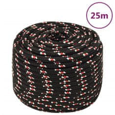 Vidaxl Vrv za čoln bela 14 mm 25 m polipropilen