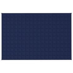 Vidaxl Obtežena odeja modra 120x180 cm 9 kg blago