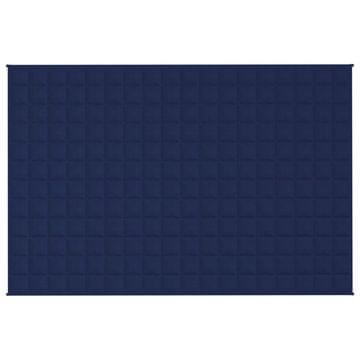 Vidaxl Obtežena odeja modra 120x180 cm 9 kg blago