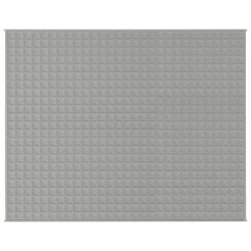 Vidaxl Obtežena odeja siva 235x290 cm 11 kg blago