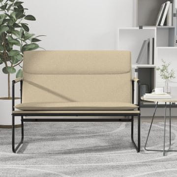 Vidaxl vidaXL Klop, kremna, 100x64x80 cm, oblazinjenje iz blaga