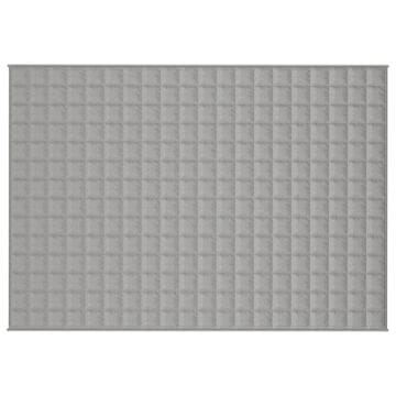 Vidaxl Obtežena odeja siva 137x200 cm 6 kg blago