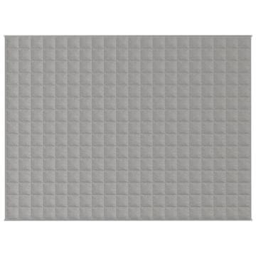 Vidaxl Obtežena odeja siva 150x200 cm 7 kg blago
