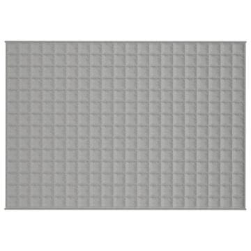 Vidaxl Obtežena odeja siva 138x200 cm 6 kg blago