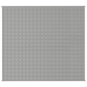 Vidaxl Obtežena odeja siva 200x225 cm 9 kg blago