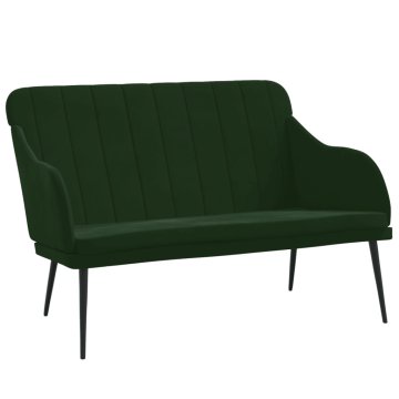 Vidaxl Klop temno zelena 110x76x80 cm žamet