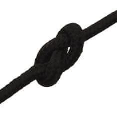 Vidaxl Delovna vrv črna 3 mm 25 m poliester