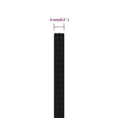 Vidaxl Delovna vrv črna 4 mm 500 m polipropilen