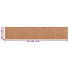 Vidaxl Rola iz gumijaste plute 100x500 cm 5 mm
