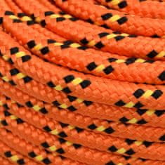 Vidaxl Vrv za čoln oranžna 8 mm 250 m polipropilen