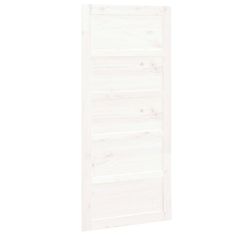 Vidaxl Hlevska vrata bela 90x1,8x204,5 cm trdna borovina