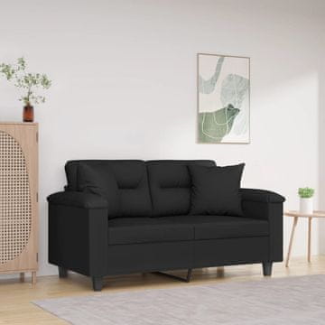 Vidaxl vidaXL Dekorativne blazine, 2 kosa, črne, 40x40 cm, mikrofibra