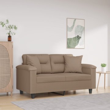 Vidaxl Okrasna blazina 2 kosa taupe 40x40 cm blago iz mikrovlaken