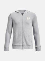 Under Armour Pulover UA Rival Terry FZ Hoodie-GRY YXL