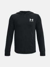 Under Armour Pulover UA Rival Terry Hoodie-BLK YXS
