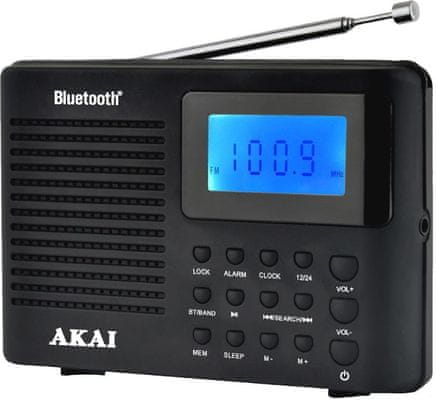 sodoben fm radijski sprejemnik Prenosni radijski sprejemnik akai APR-400 izhod za slušalke odličen zvok