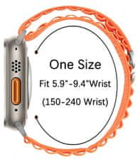 Apple watch Alpski trakovi z zanko #Orange 42/44/45/49mm