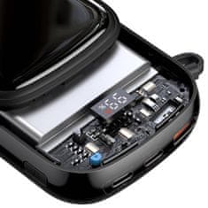 BASEUS Powerbank Qpow PRO s kablom USB-C, USB-C, USB, 20000 mAh, 22,5 W (črna)