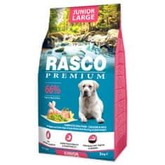RASCO PREMIUM Granule Junior Large kuře s rýží 3 kg