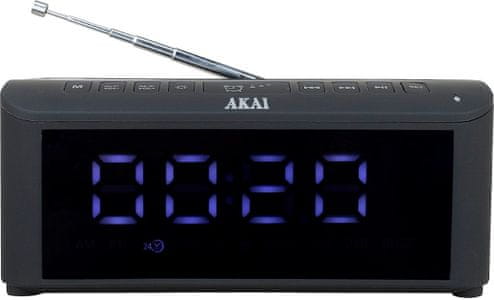 classic clock radio akai ACRB-1000 tehnologija bluetooth vgrajena baterija funkcija prostoročnega telefoniranja
