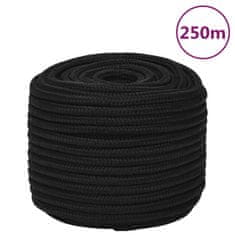 Vidaxl Delovna vrv črna 14 mm 250 m polipropilen