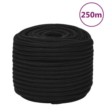 Vidaxl Delovna vrv črna 14 mm 250 m polipropilen