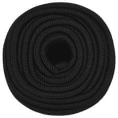 Vidaxl Delovna vrv črna 14 mm 250 m polipropilen