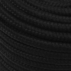 Greatstore Delovna vrv črna 14 mm 250 m polipropilen