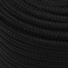 Vidaxl Delovna vrv črna 14 mm 250 m polipropilen