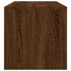 Vidaxl Klubska mizica rjav hrast 100x40x40 cm inženirski les