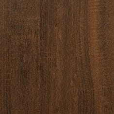 Vidaxl Kopalniška omarica rjavi hrast 30x30x190 cm inženirski les