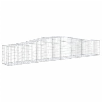 Vidaxl Obokana gabonska košara 400x50x60/80 cm pocinkano železo