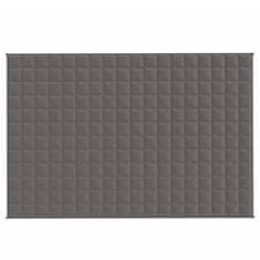 Vidaxl Obtežena odeja siva 120x180 cm 9 kg blago