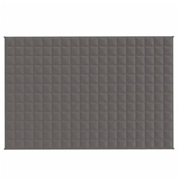 Vidaxl Obtežena odeja siva 120x180 cm 9 kg blago