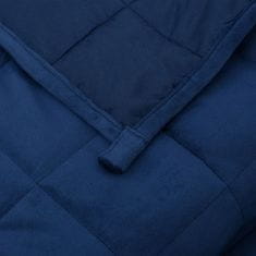 Vidaxl Obtežena odeja modra 150x200 cm 7 kg blago