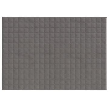 Vidaxl Obtežena odeja siva 150x200 cm 7 kg blago