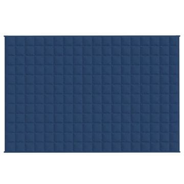 Vidaxl Obtežena odeja modra 120x180 cm 5 kg blago