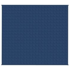 Vidaxl Obtežena odeja modra 200x225 cm 9 kg blago
