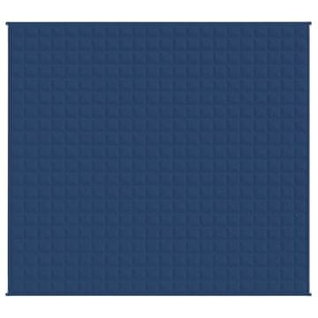 Vidaxl Obtežena odeja modra 220x235 cm 15 kg blago