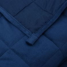 Greatstore Obtežena odeja modra 200x220 cm 9 kg blago