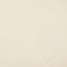 Vidaxl Obtežena odeja svetlo krem 200x220 cm 9 kg blago