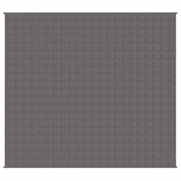 Vidaxl Obtežena odeja siva 200x225 cm 13 kg blago