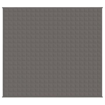 Vidaxl Obtežena odeja siva 200x225 cm 9 kg blago