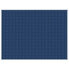 Vidaxl Obtežena odeja modra 150x200 cm 7 kg blago