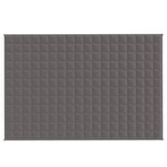Vidaxl Obtežena odeja siva 120x180 cm 5 kg blago